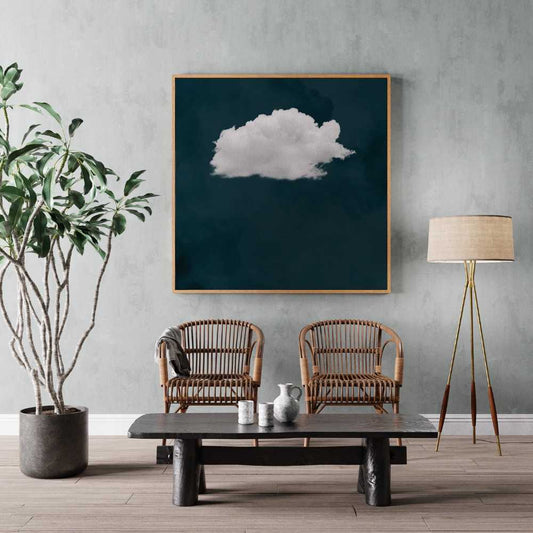 Canvas - Teal Cloud Art