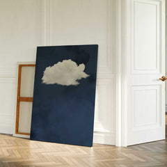 Canvas - Navy Blue Cloud Art