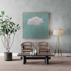 Canvas - Green Cloud Art