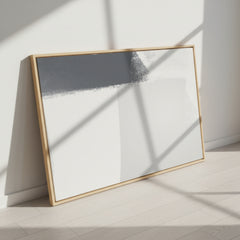 Minimalist Grey & White Abstract Wall Art - Mono Harmony – Digital Download