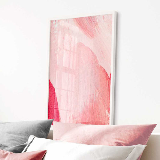 Pink Abstract Wall Abstract