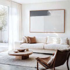 Minimalist Grey & White Abstract Wall Art - Mono Harmony – Digital Download