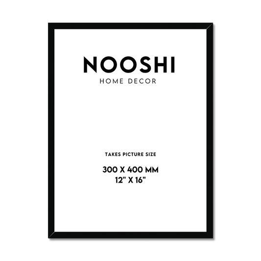 12"x 16" Black Frame