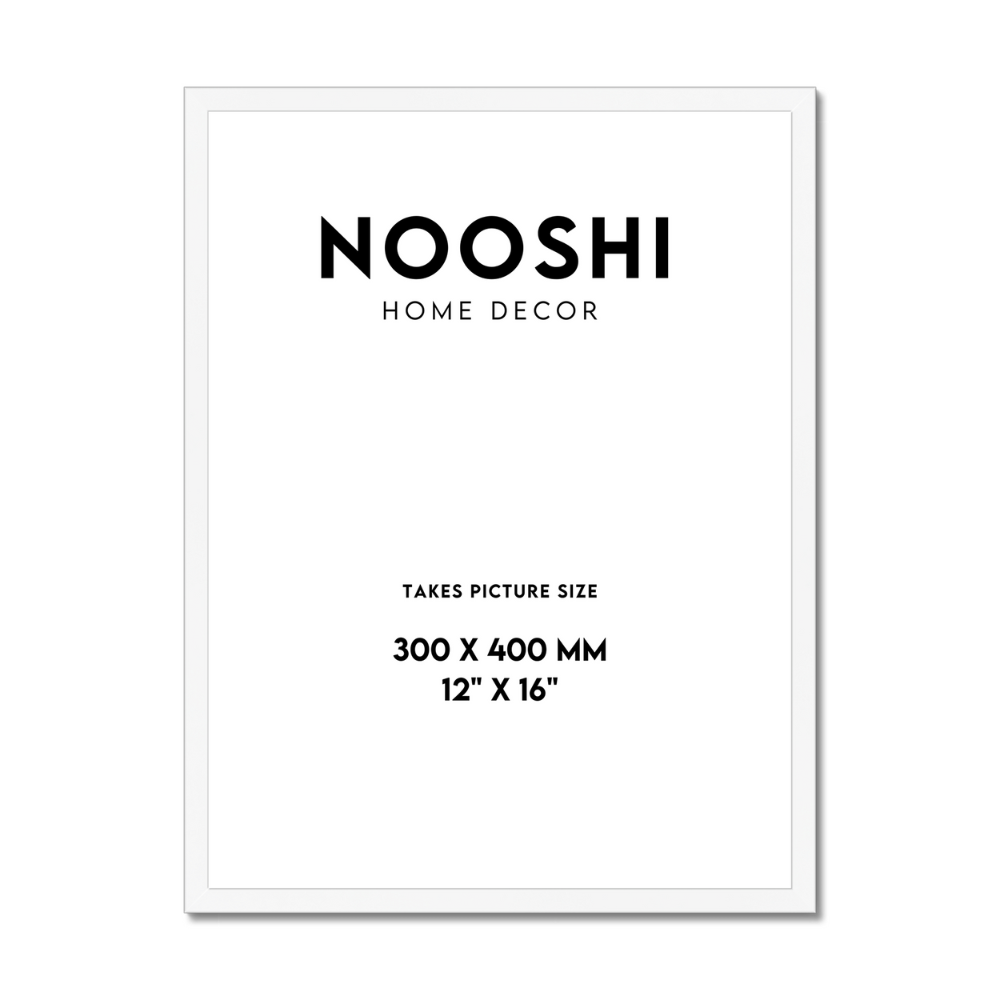 12"x 16" White Frame
