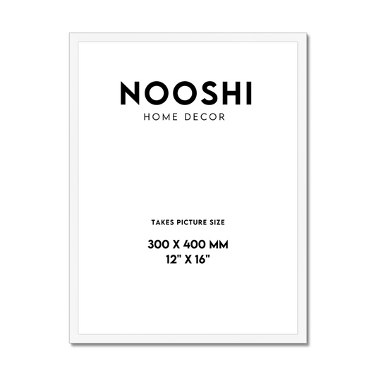 12"x 16" White Frame