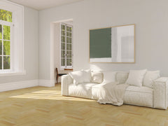 Abstract Wall Art – Minimalist Olive Green & White Modern Downloadable Print