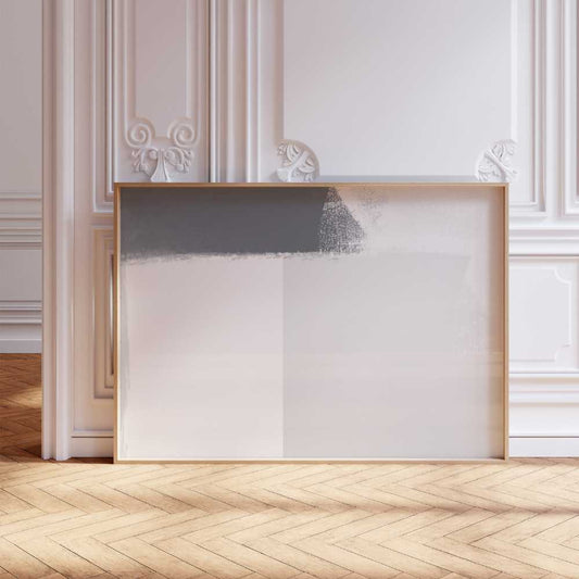 Minimalist Grey & White Abstract Wall Art - Mono Harmony – Digital Download