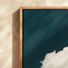 Canvas - Navy Blue / Turquoise Cloud Art