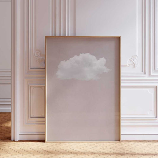 Cloud Wall Art - Beige