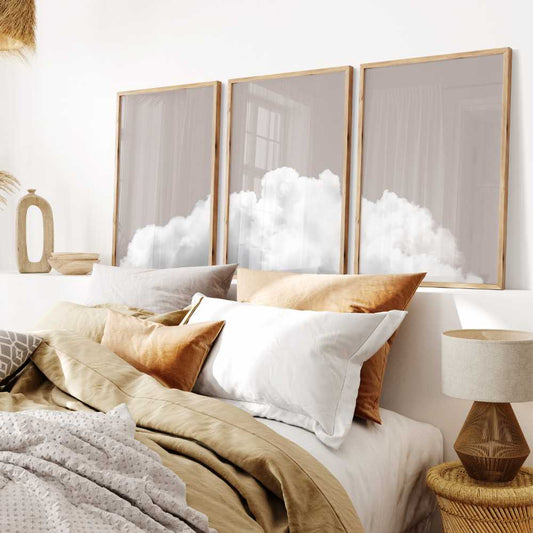 Beige Clouds Trio