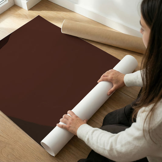 Set of 2 Dark Brown Abstract Art Prints, Modern Earthy Wall Art (Digital Download)