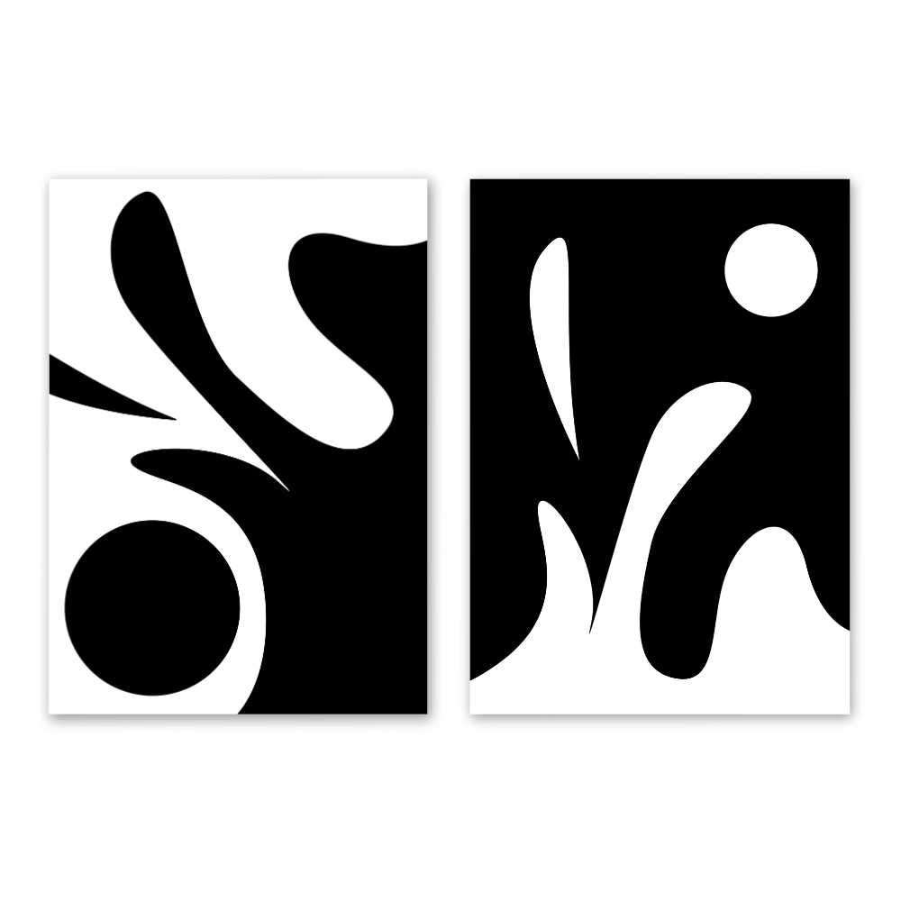 Monochrome Black and White Duo
