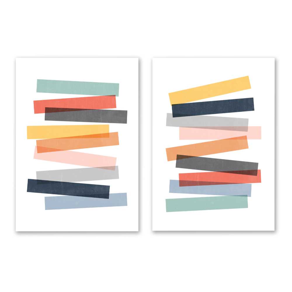 Abstract Stripes Duo
