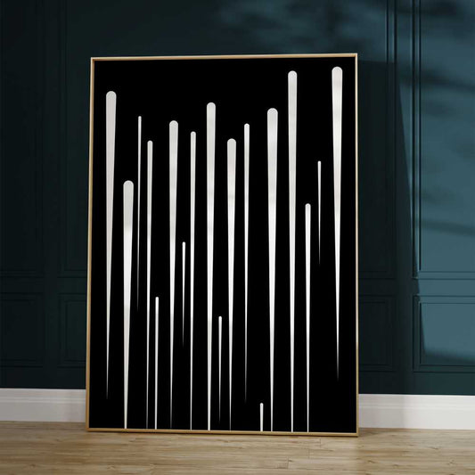 Monochrome Minimalism: White Lines