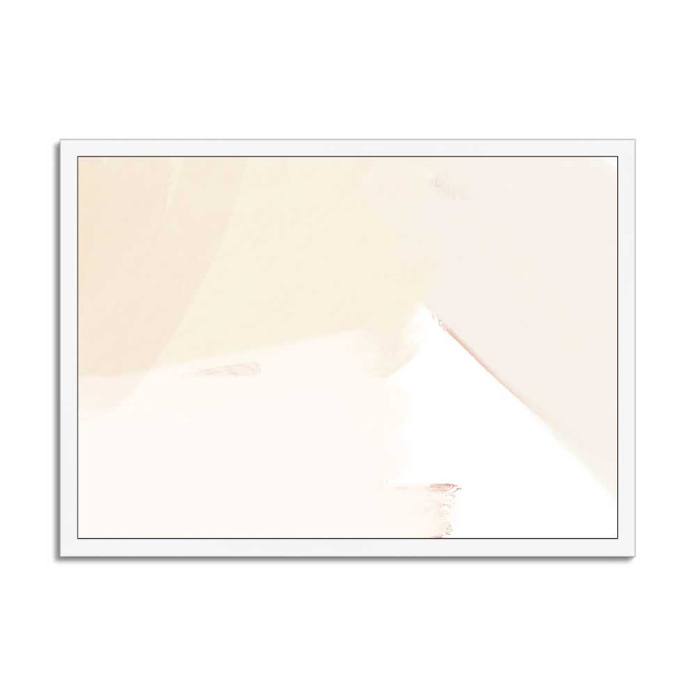 Neutral Abstract Wall Art Print | Modern Minimalist Beige Canvas Decor