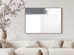 Minimalist Grey & White Abstract Wall Art - Mono Harmony – Digital Download