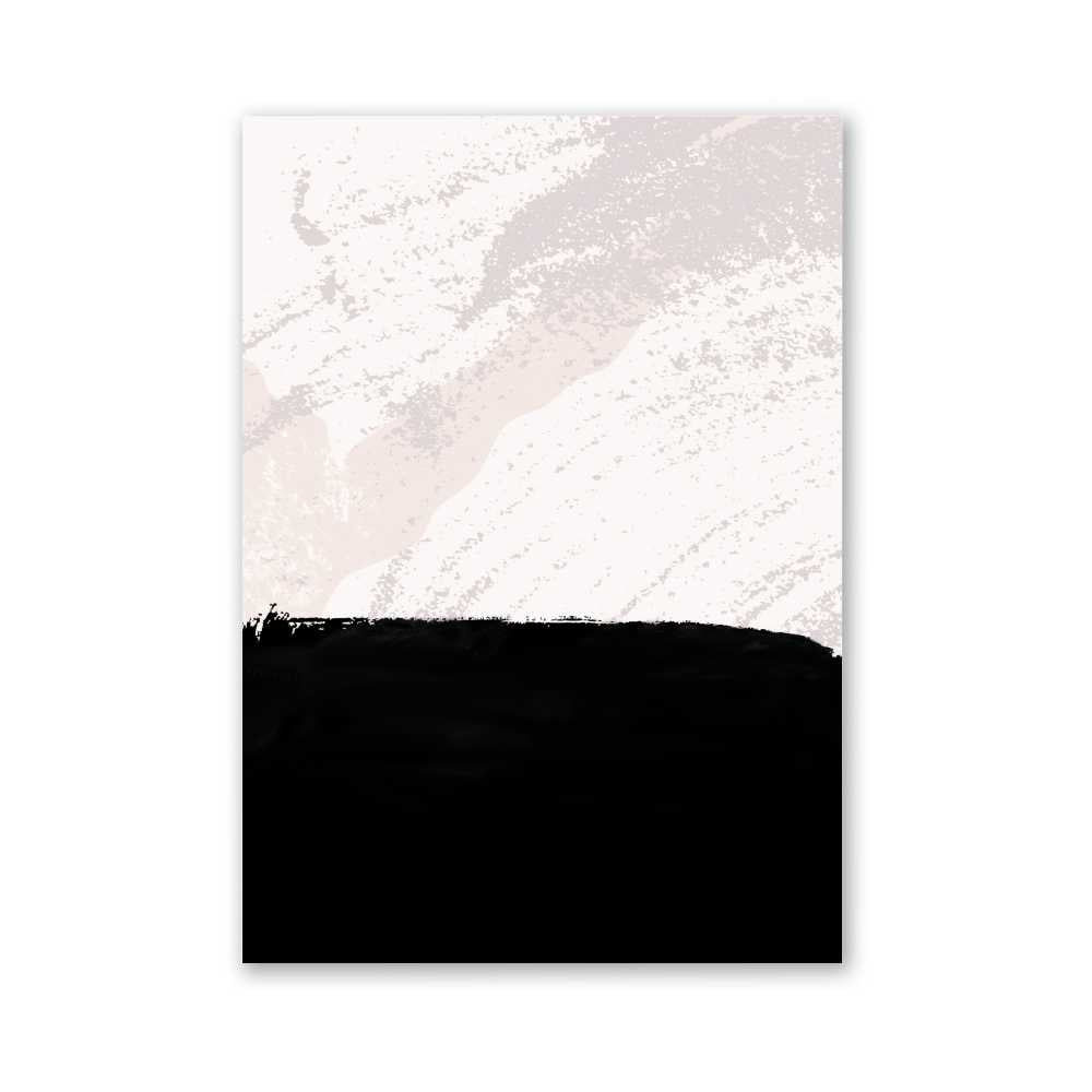 Beige and Black Abstract