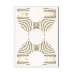 Golden Symmetry: Gold Line Art Circles