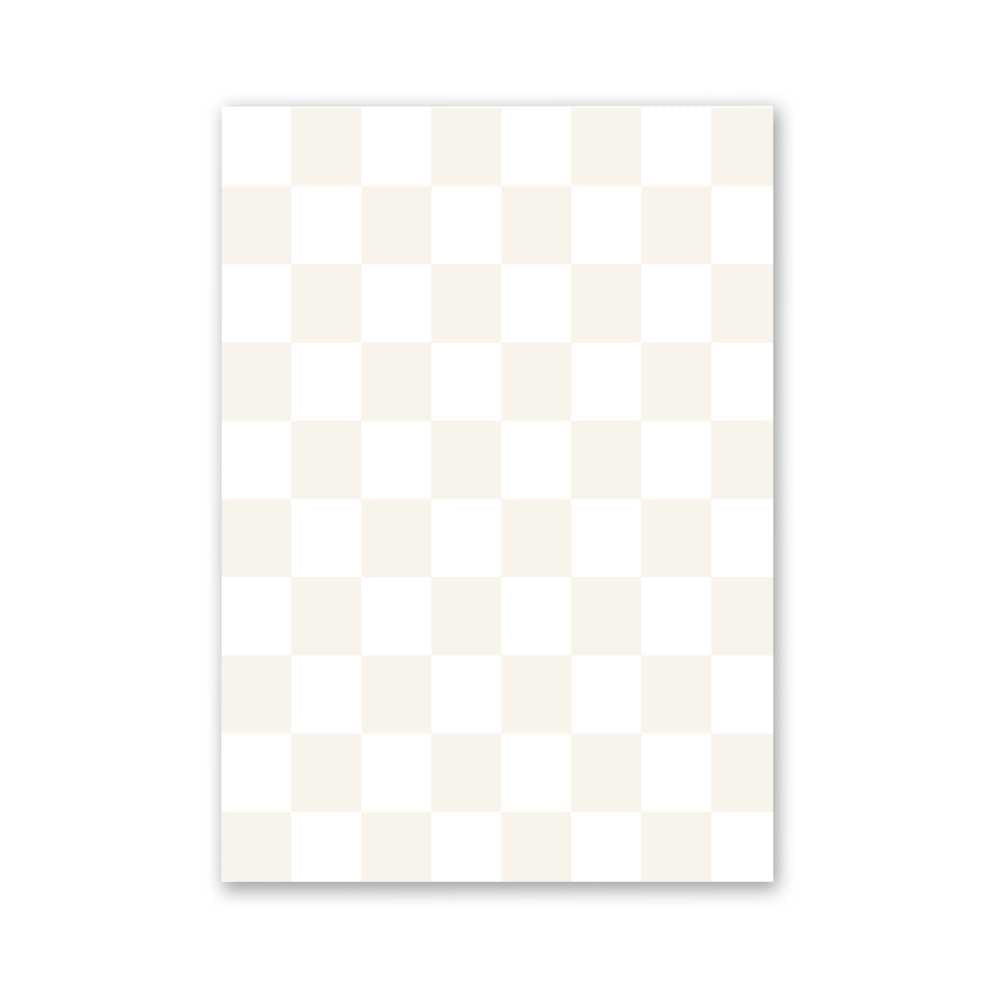 Chequered Beige Abstract
