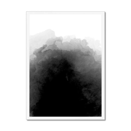 Ascending Shadows: Black Watercolour