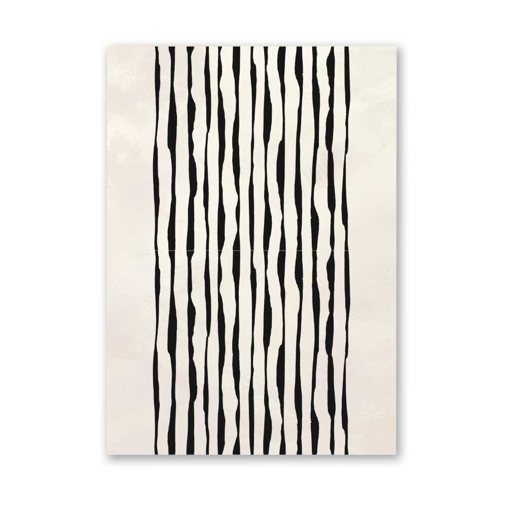Beige Cascade: Black Line Waterfall