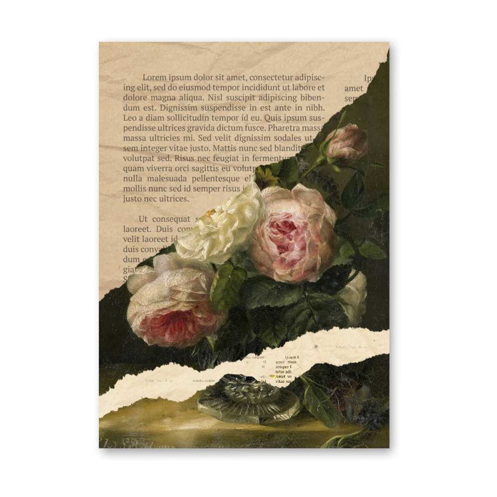 Altered Vintage Art - Book Page Art