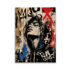 Urban Graffiti Hooded Man Wall Art Printable | Modern Street Art Canvas Print | Edgy Contemporary Digital Download | Statement Wall Decor