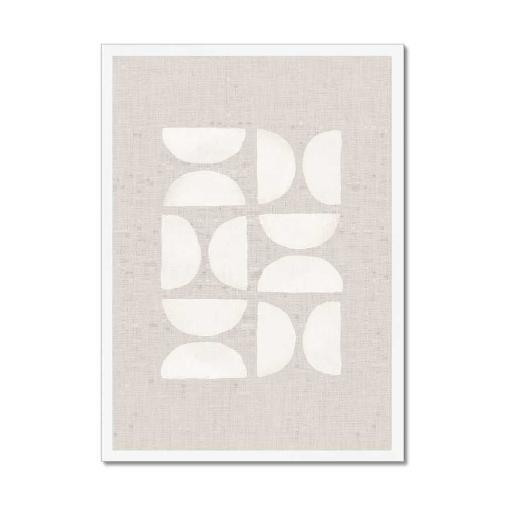 Boho Beige Abstract Wall Art Print – Neutral Minimalist Geometric Modern Decor (Digital Download)