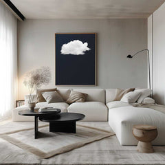 Canvas - Navy Blue  Cloud Art
