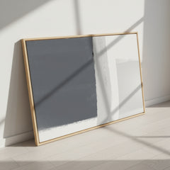 Abstract Wall Art – Minimalist Grey & White Modern Downloadable Print