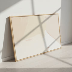Neutral Abstract Wall Art Print | Modern Minimalist Beige Canvas Decor