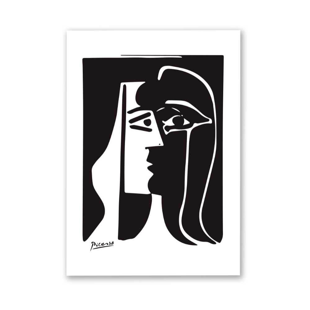 Pablo Picasso - Black and White Face