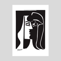 Pablo Picasso - Black and White Face