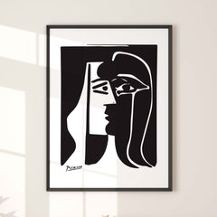 Pablo Picasso - Black and White Face